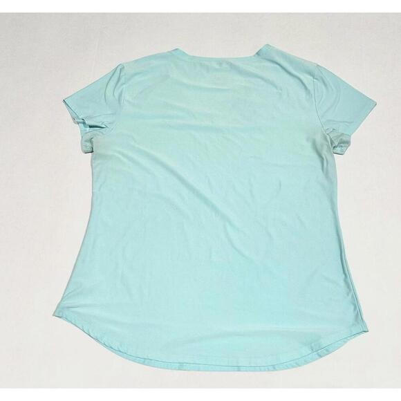 No Boundaries Womens Shirt Short Sleeve Aqua Blue V Neck Stretch Size XXL (19) - Picture 8 of 9